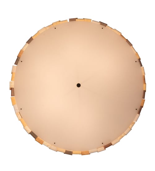 Cilindro Calico 6 Light 24" Tall Flush Mount Drum Ceiling Fixture - Oil Rubbed Bronze Finish