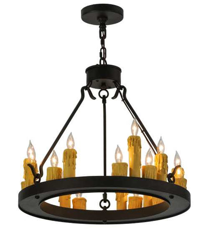Deina 18 Light 24" Wide Taper Candle Ring Chandelier