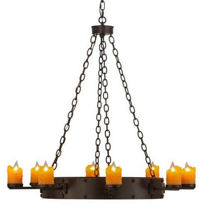Kingston 8 Light 48" Wide Pillar Candle Ring Chandelier