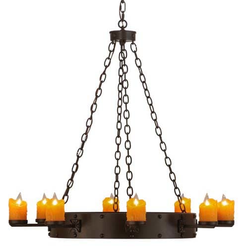 Kingston 8 Light 48" Wide Pillar Candle Ring Chandelier