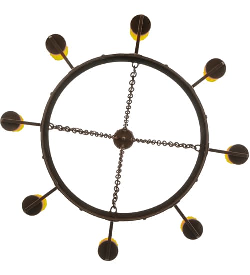 Kingston 8 Light 48" Wide Pillar Candle Ring Chandelier