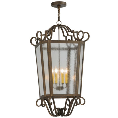 Meyda Tiffany Marin 6 Light 26" Wide Taper Candle Pendant