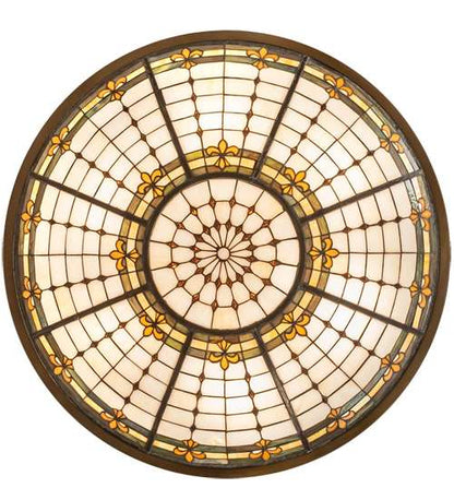 Fleur-de-Lite 6 Light 38" Wide Semi-Flush Bowl Ceiling Fixture