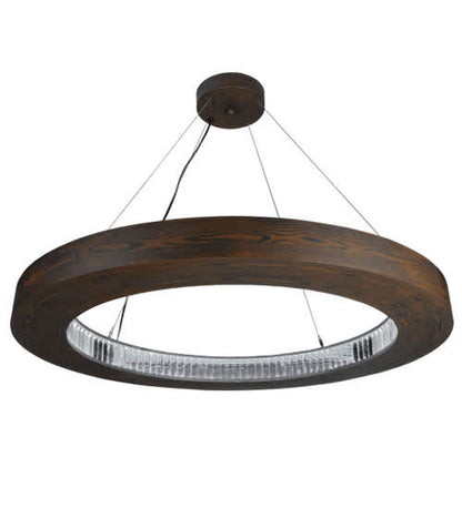 Hickory Treasures 40" Wide Wood Pendant