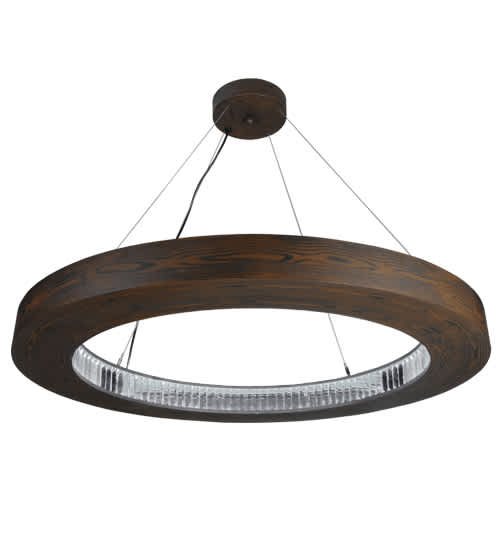 Hickory Treasures 40" Wide Wood Pendant