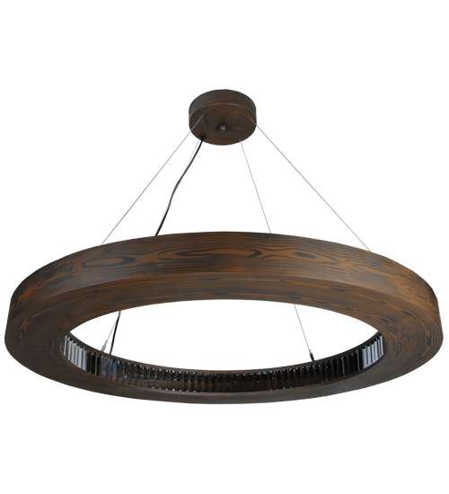 Hickory Treasures 40" Wide Wood Pendant