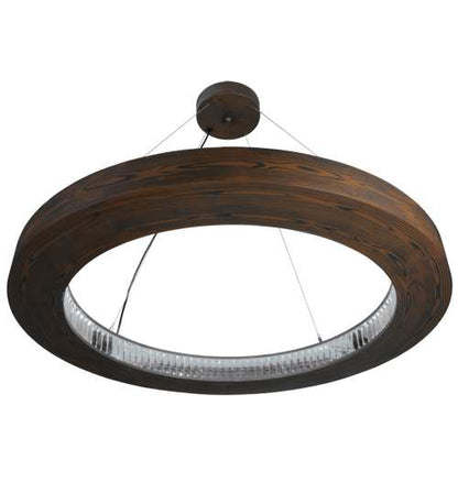 Hickory Treasures 40" Wide Wood Pendant