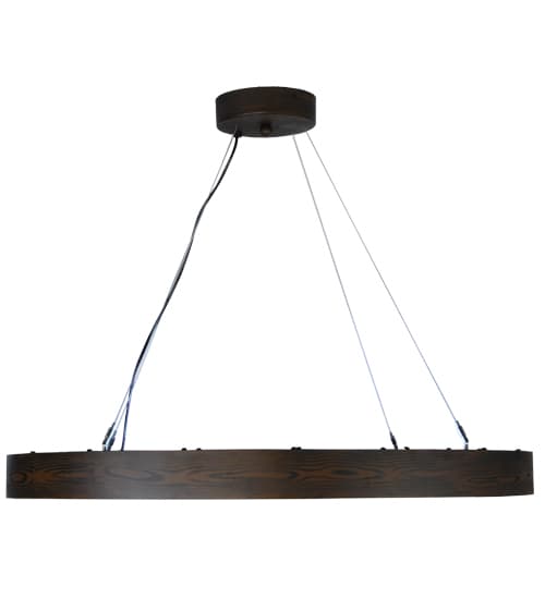 Hickory Treasures 40" Wide Wood Pendant
