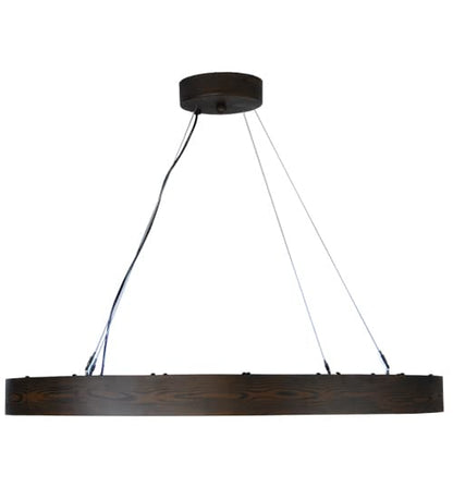 Hickory Treasures 40" Wide Wood Pendant