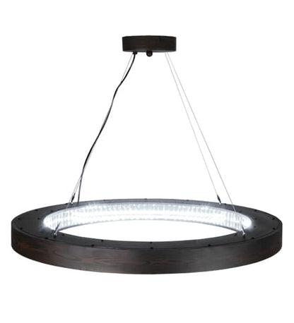 Hickory Treasures 40" Wide Wood Pendant