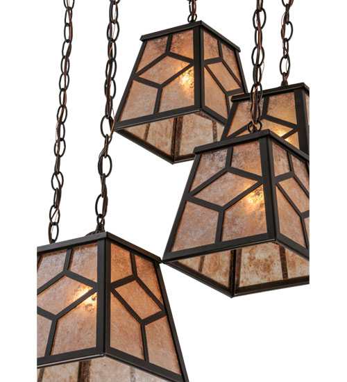 Craftsman 6 Light 27" Wide Multi Light Pendant