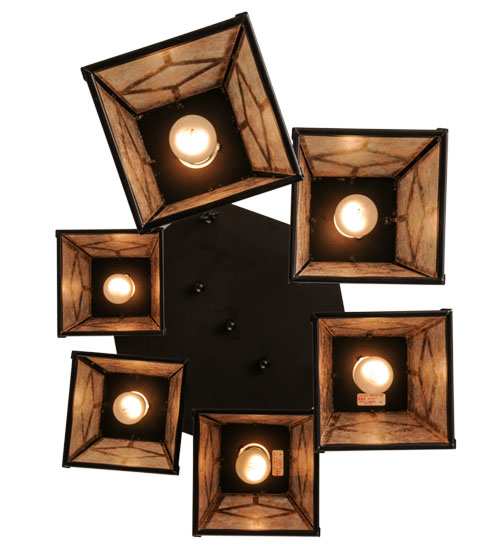 Craftsman 6 Light 27" Wide Multi Light Pendant