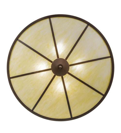 Commerce 4 Light 45" Wide Semi-Flush Bowl Ceiling Fixture - Cafe-Noir Finish