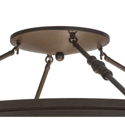 Commerce 4 Light 45" Wide Semi-Flush Bowl Ceiling Fixture - Cafe-Noir Finish