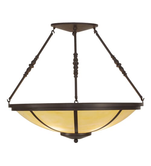 Commerce 4 Light 30" Wide Semi-Flush Bowl Ceiling Fixture