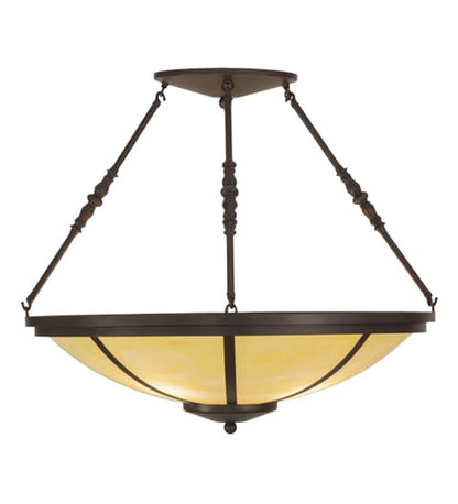 Commerce 4 Light 30" Wide Semi-Flush Bowl Ceiling Fixture