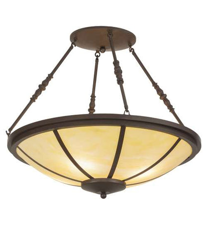 Commerce 4 Light 30" Wide Semi-Flush Bowl Ceiling Fixture