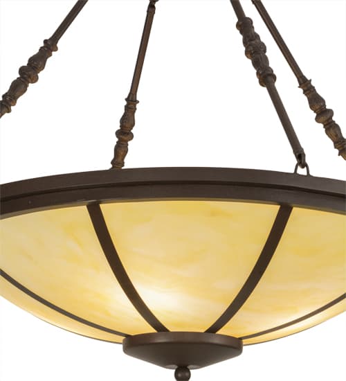 Commerce 4 Light 30" Wide Semi-Flush Bowl Ceiling Fixture