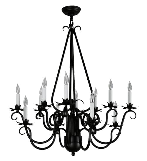 Caleb 12 Light 32" Wide Taper Candle Style Chandelier