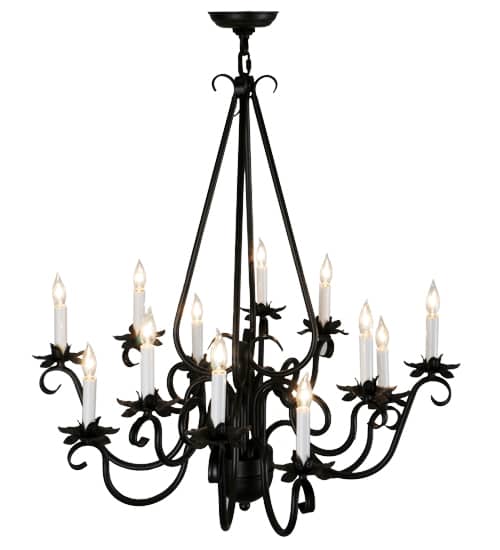 Caleb 12 Light 32" Wide Taper Candle Style Chandelier