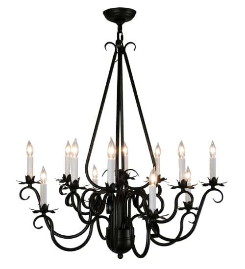 Caleb 12 Light 32" Wide Taper Candle Style Chandelier