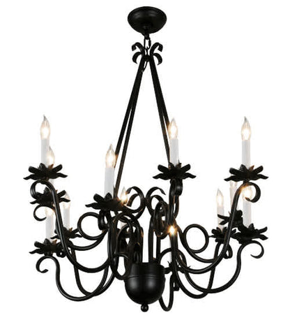 Caleb 12 Light 32" Wide Taper Candle Style Chandelier