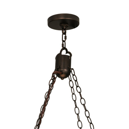Meyda Tiffany Cilindro 8 Light 30" Wide Suspension Pendant