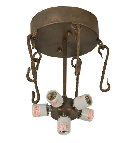 Star 6 Light 36" Wide Semi-Flush Ceiling Fixture