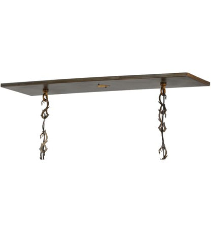 Deer Through the Trees 9 Light 20" Wide Linear Pendant