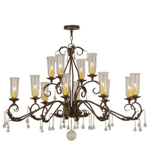 Long Windsor 14 Light 38" Wide Chandelier