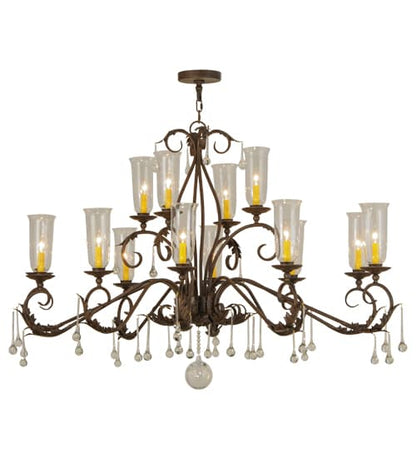 Long Windsor 14 Light 38" Wide Chandelier