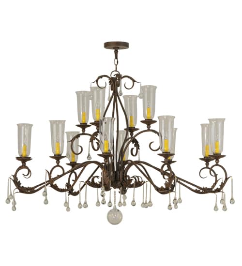 Long Windsor 14 Light 38" Wide Chandelier