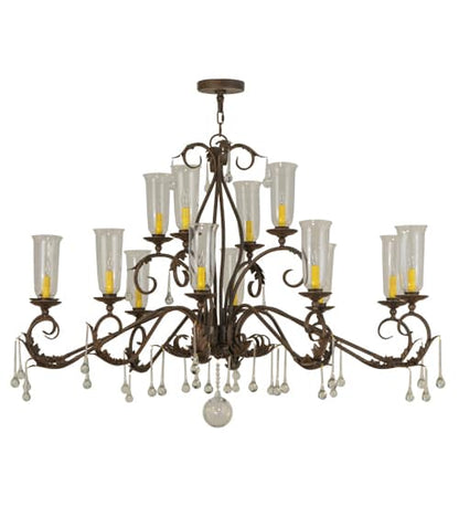 Long Windsor 14 Light 38" Wide Chandelier