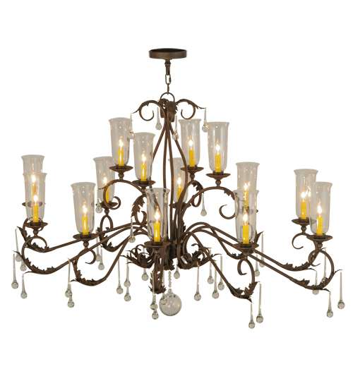 Long Windsor 14 Light 38" Wide Chandelier