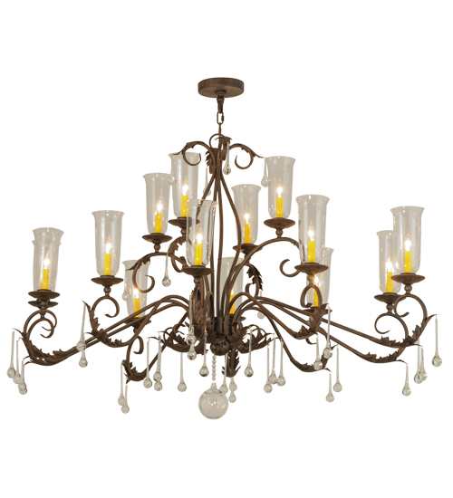 Long Windsor 14 Light 38" Wide Chandelier