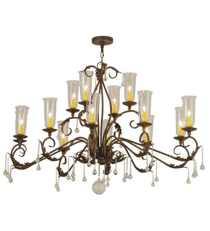Long Windsor 14 Light 38" Wide Chandelier