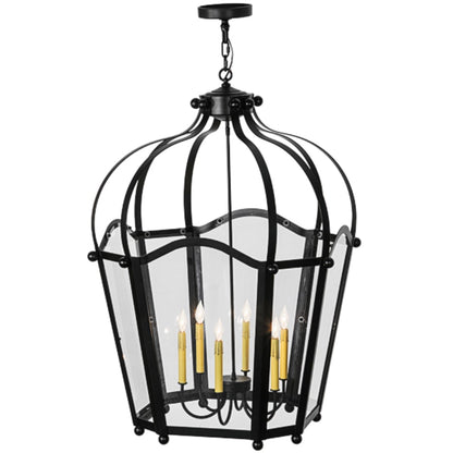 Meyda Tiffany Citadel 6 Light 33" Wide Taper Candle Pendant