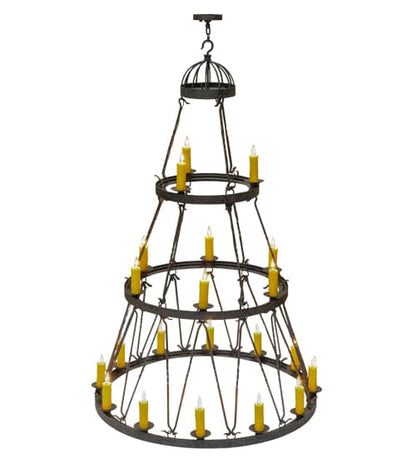 Lakeshore 21 Light 54" Wide Taper Candle Style Chandelier