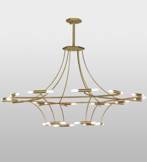 ISON 36 Light 87" Wide Ring Chandelier