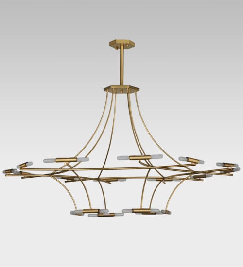 ISON 36 Light 87" Wide Ring Chandelier