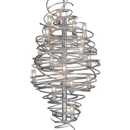 Cyclone 18 Light 30" Wide Ring Chandelier