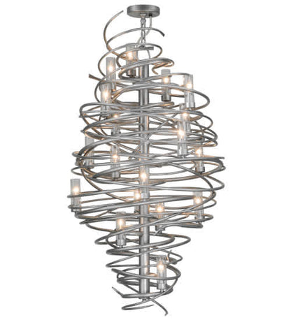 Cyclone 18 Light 30" Wide Ring Chandelier
