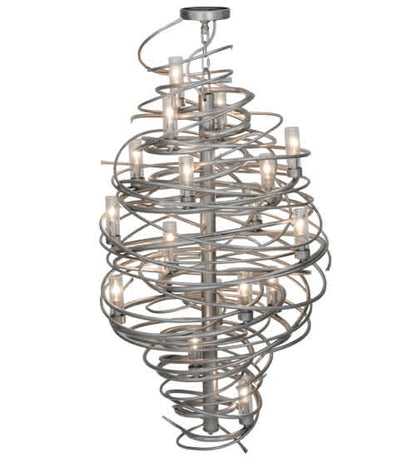 Cyclone 18 Light 30" Wide Ring Chandelier