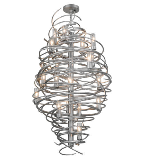 Cyclone 18 Light 30" Wide Ring Chandelier