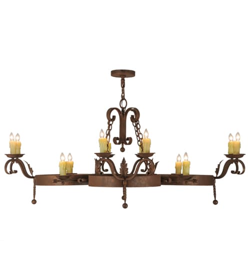 Andorra 12 Light 60" Wide Taper Candle Style Chandelier