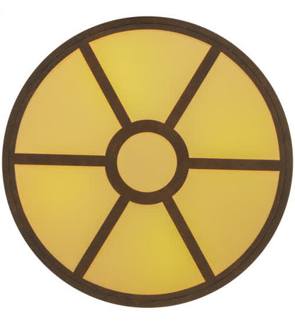 Donya 4 Light 26" Wide Semi-Flush Drum Ceiling Fixture - Gilded Tobacco Finish