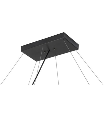 Linne 36" Wide Abstract Linear Pendant