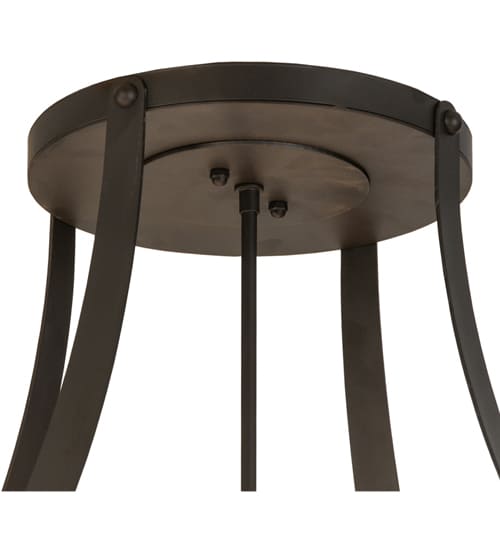 Urban 6 Light 42" Wide Semi-Flush Bowl Ceiling Fixture