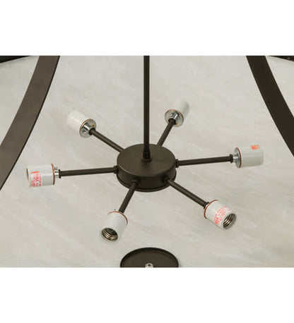 Urban 6 Light 42" Wide Semi-Flush Bowl Ceiling Fixture