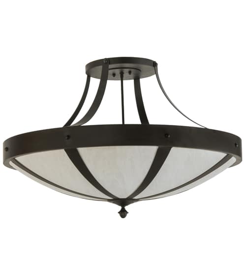 Urban 6 Light 36" Wide Semi-Flush Bowl Ceiling Fixture - Oil Rubbed Bronze Finish